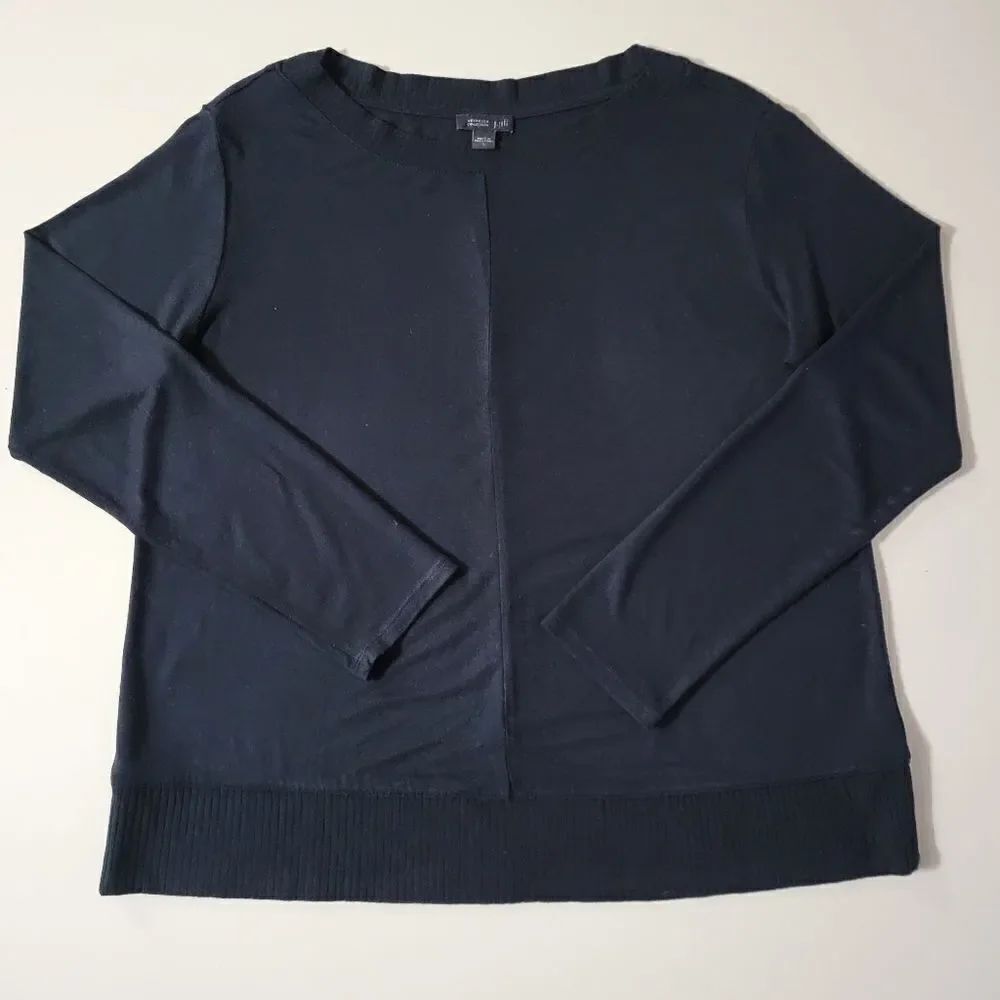 J.Jill Wearever Collection Black Lightweight Long Sleeve Pullover Sweater